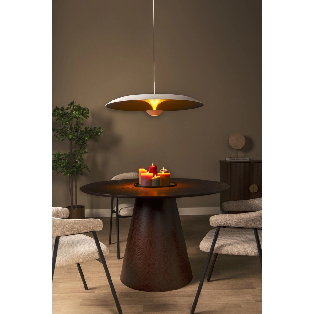 Design pendant lamp Kenneth white Ø 80cm Premium by Lucide 5411212410481