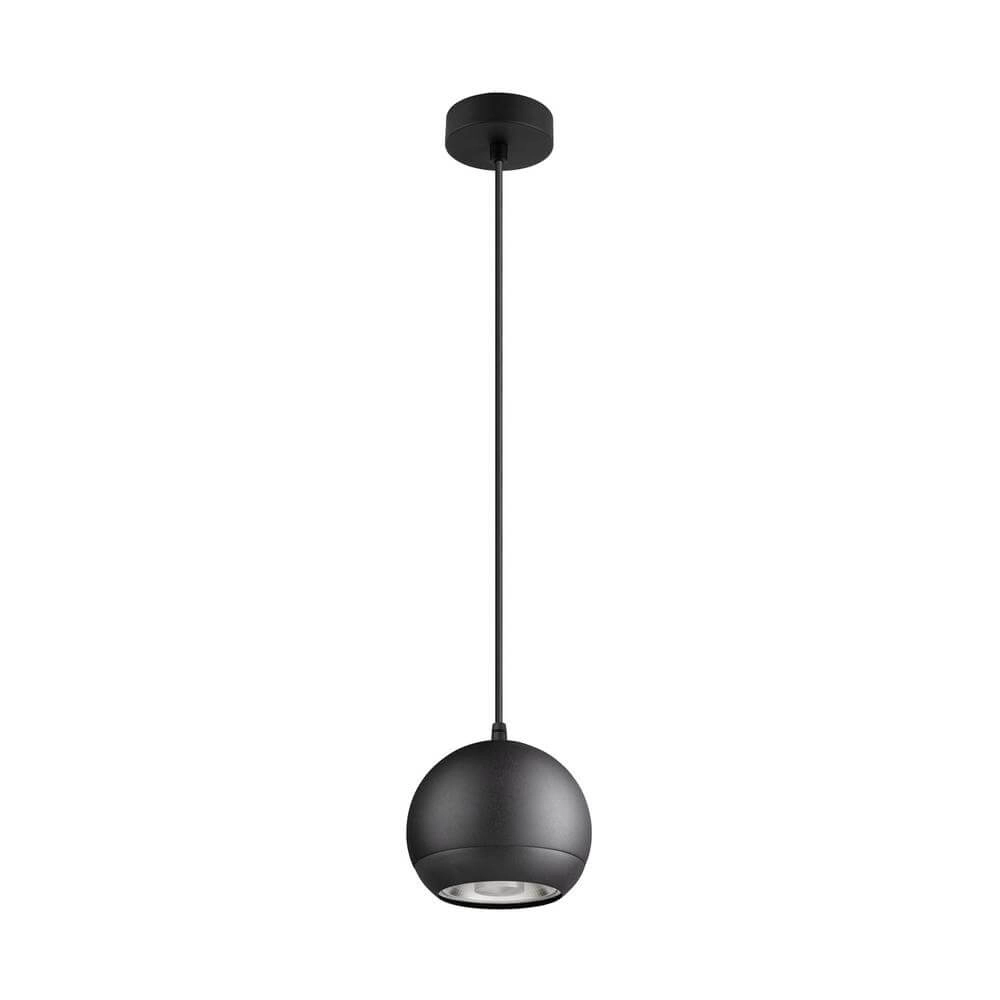 Sleek pendant lamp Light Eye 150 black Ø 15cm SLV 4024163295482