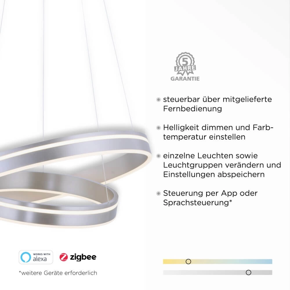 Pendant lamp Q-Vito Ø 59cm metal Paul Neuhaus 4012248351482