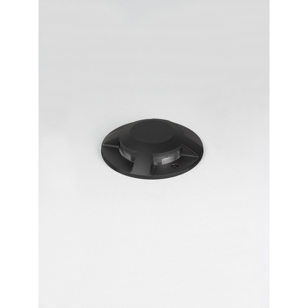 Flat surface-mounted ground spot Grado black - 13W Lyora 5212017497918