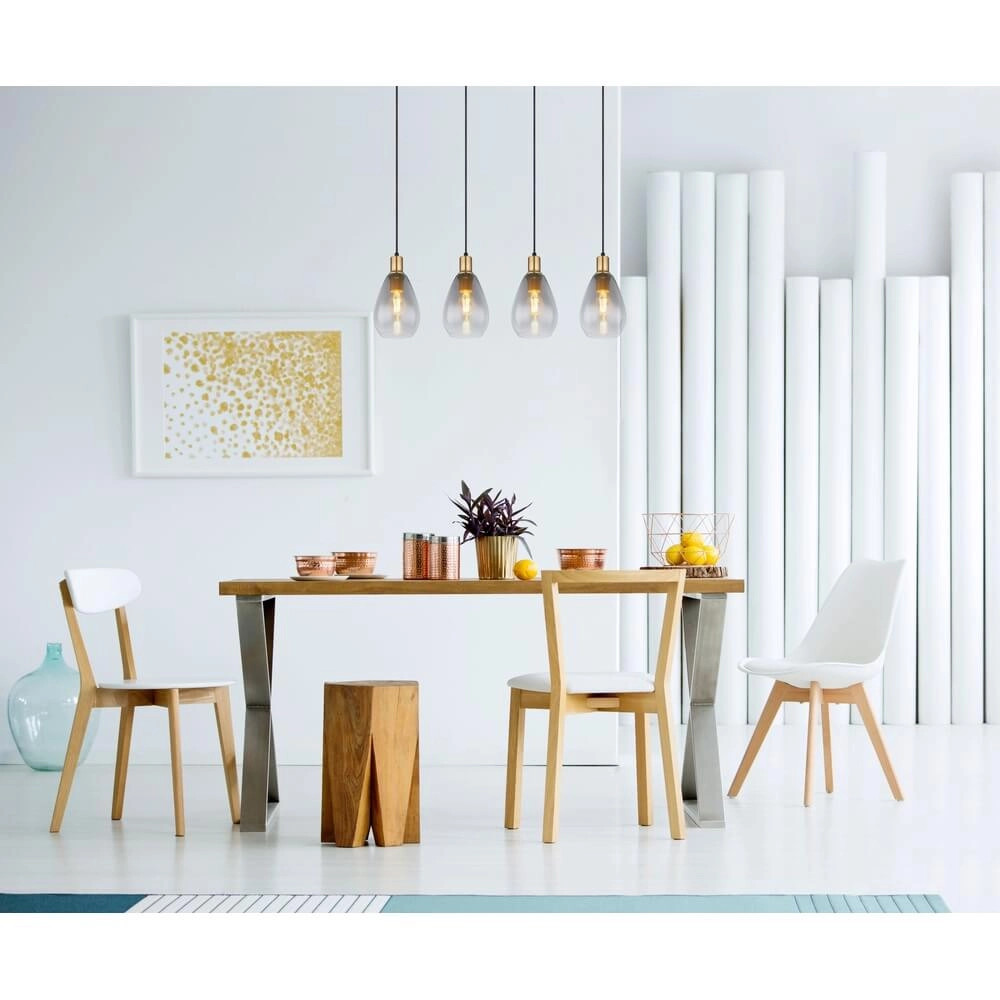 Pendant lamp Fanni 4-light black Globo 9007371436613