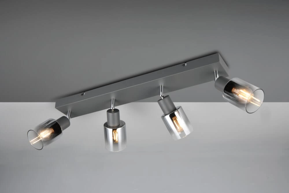 4-light ceiling lamp Cadiz black