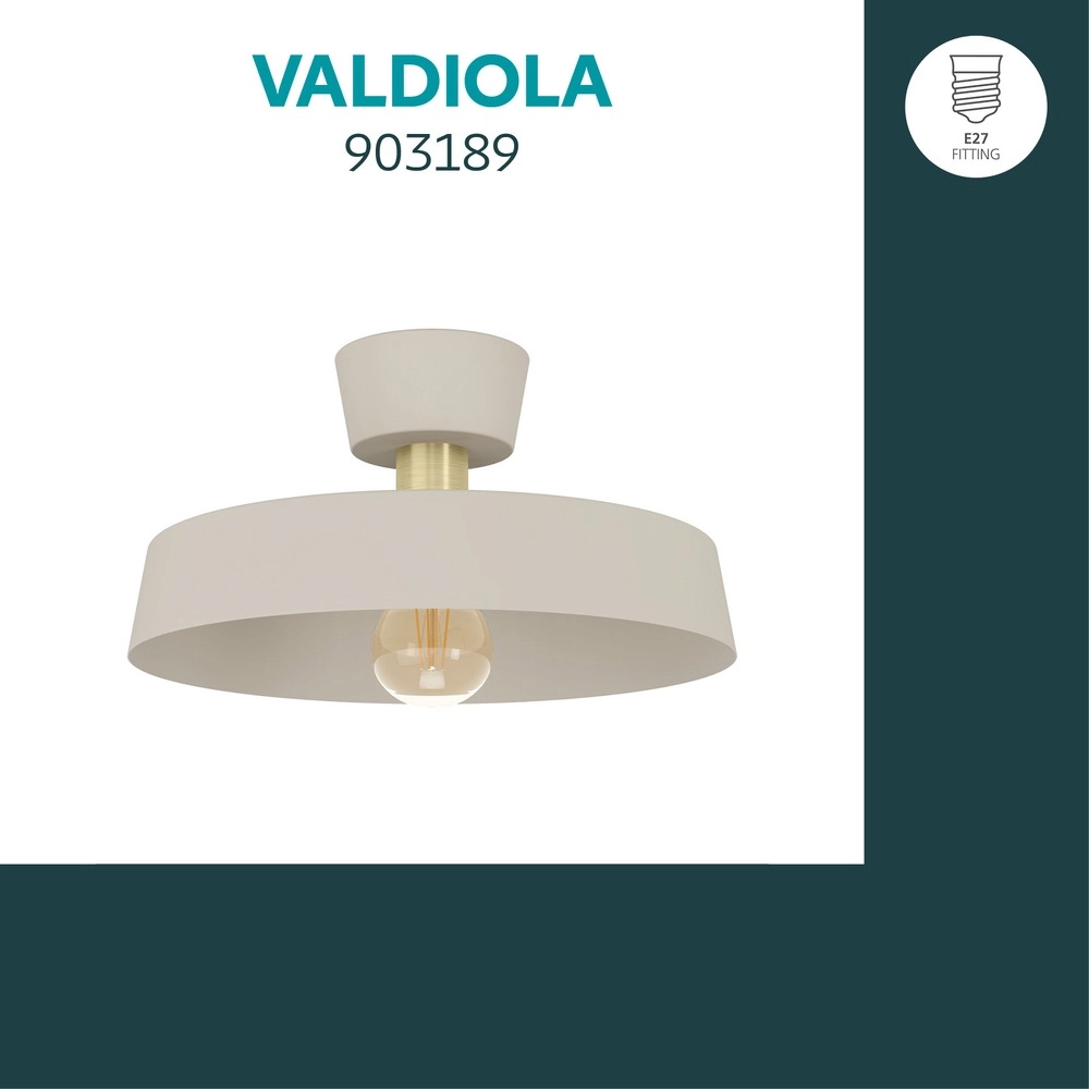 Design ceiling lamp Valdiola sand brown