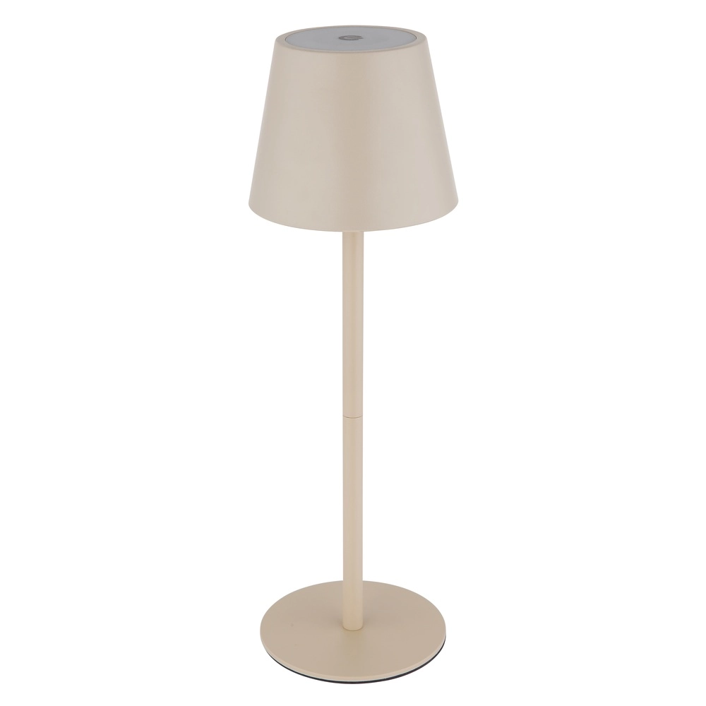 Modern table lamp Vannie I Sand brown also rechargeable for bottle Globo 9007371468805