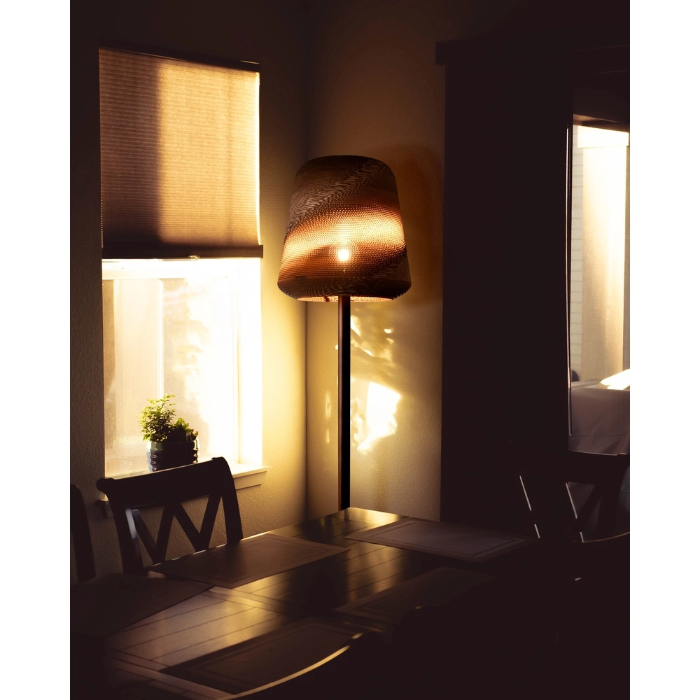 Cacao floor lamp Carta Moody Ø 54cm Think Paper shade Masterlight 8718121419671