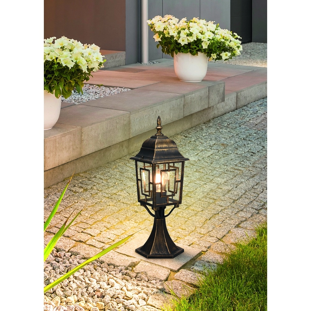 Pedestal lamp Volturno antique brown Trio 4017807543599