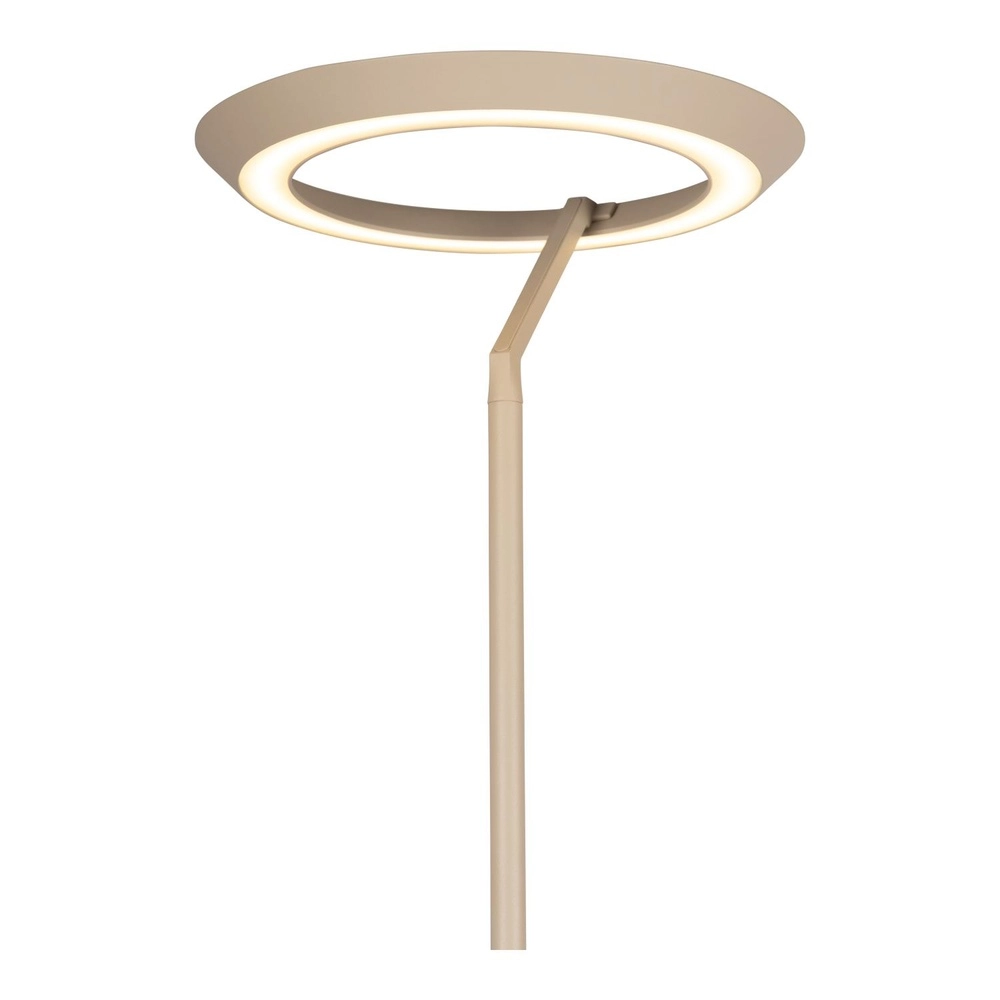 Design floor lamp Celeste sand brown Ø 28cm with reading light Lucide 5411212032256