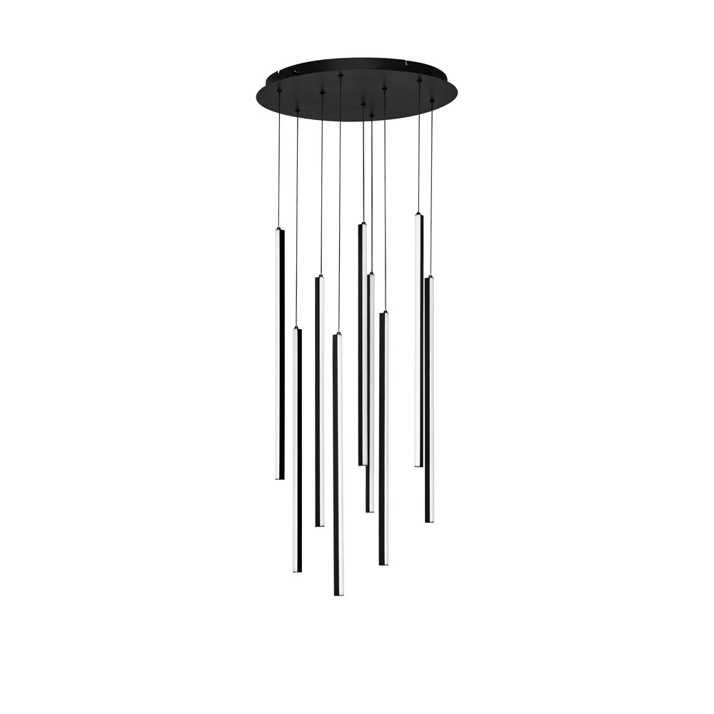 Design pendant lamp Gratta black Ø 50cm Lyora 5212017468536