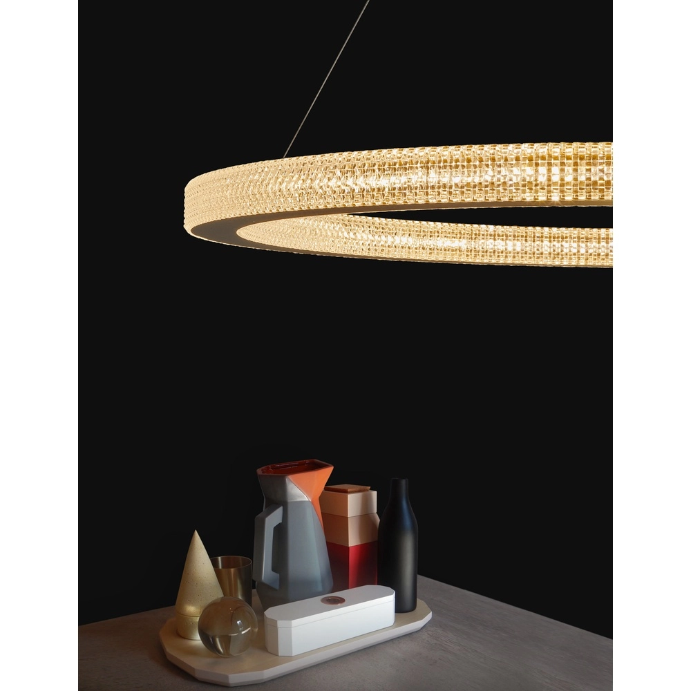 Pendant lamp Fiore gold Ø 80cm Lyora 5212017424143