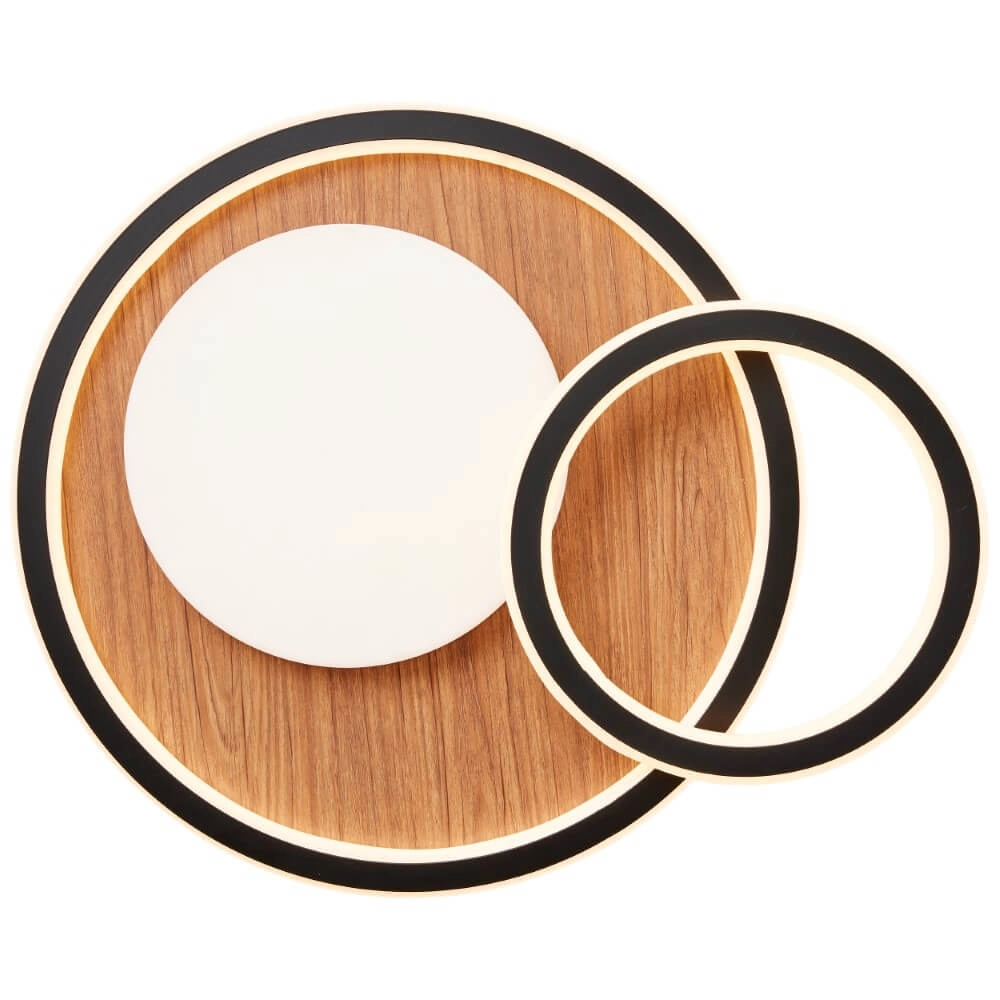 Round wooden ceiling lamp Karney Brilliant 4004353409646