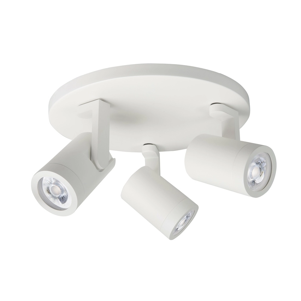 Surface-mounted spot Halo Spot White 3-light round