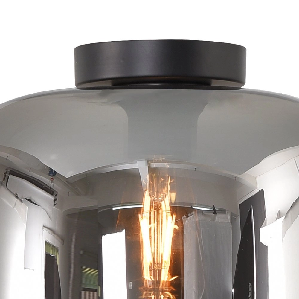 Smoke glass ceiling lamp Preston-28 Artdelight 8719831735785