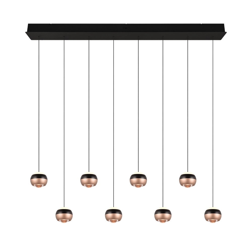 Design pendant lamp Orbit 8-light straight Trio 4017807578850