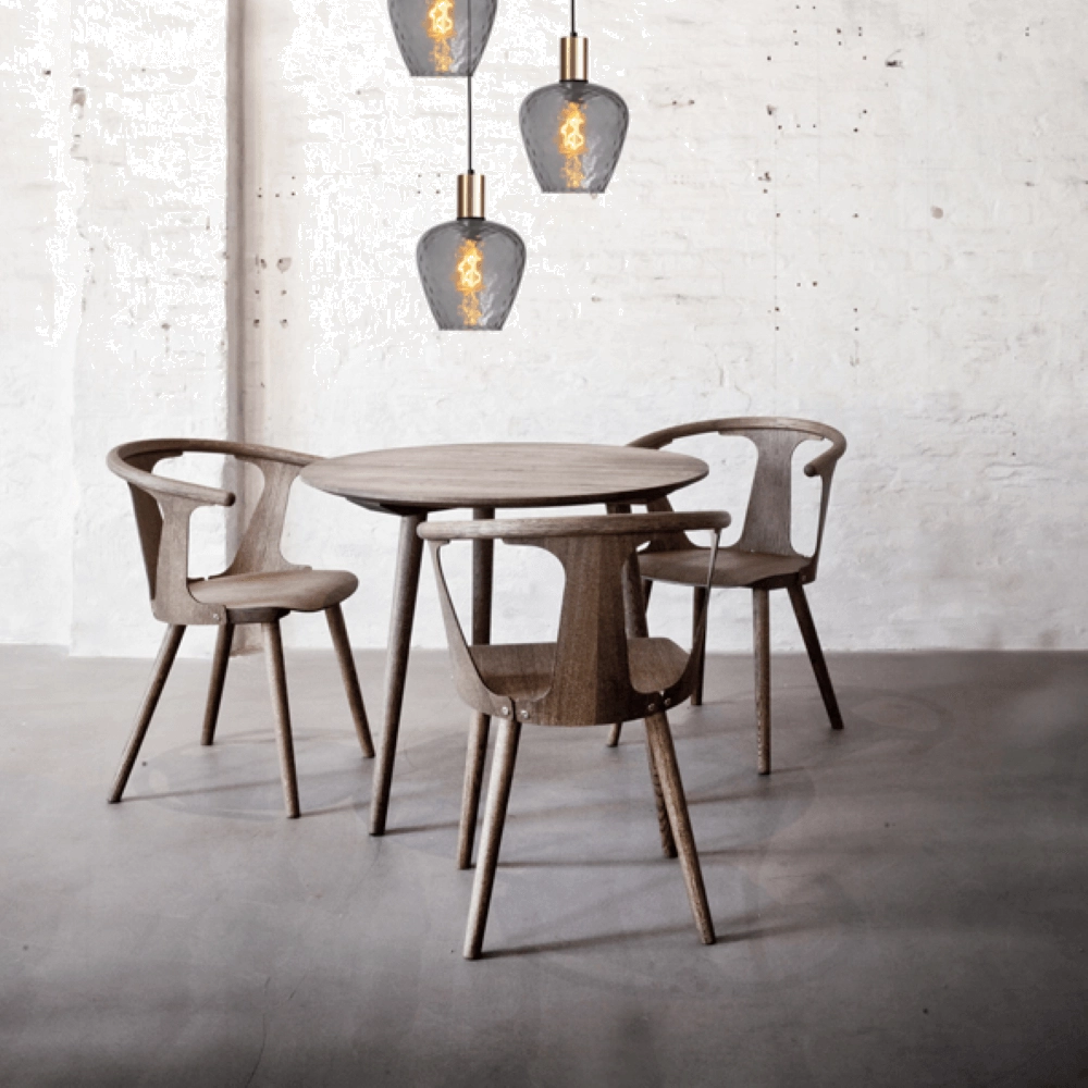 3-light loft hanging lamp - gold - Porto with Diamond smoke glasses Masterlight 8718121270760