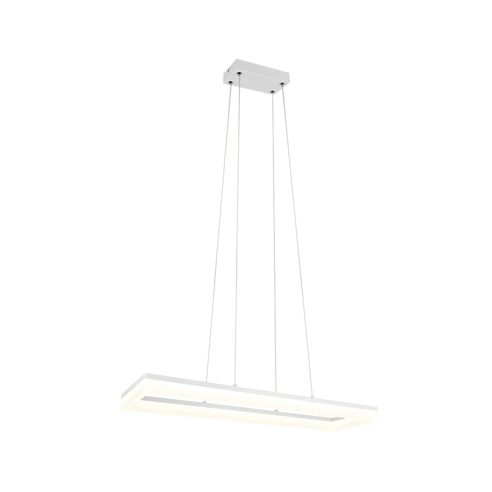 Sleek pendant lamp Camino white