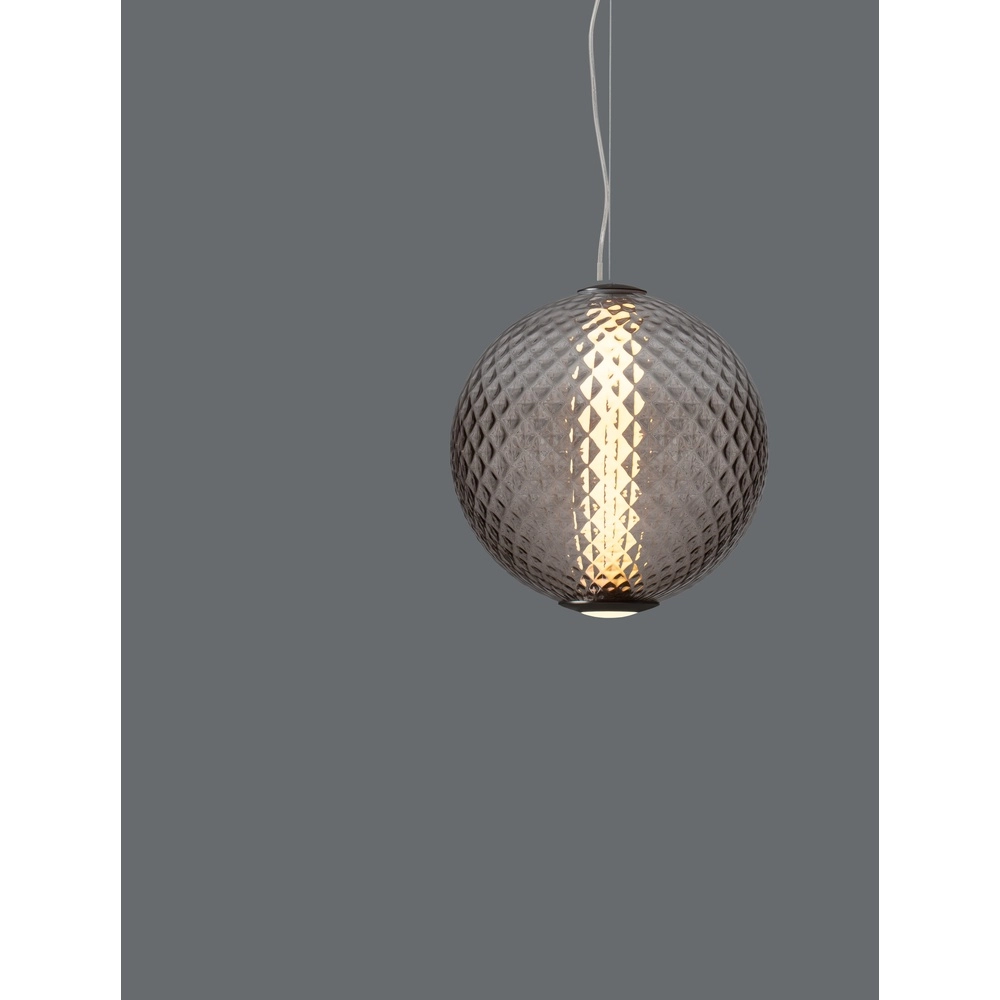 Pendant lamp Aora Convex brown glass Lyora 5212017483812