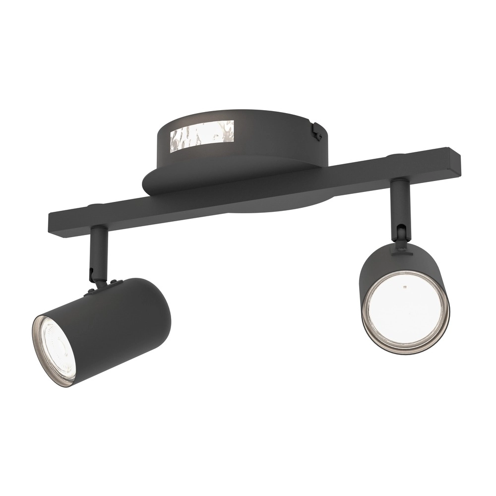 Surface-mounted spot Montemurro 2-light black