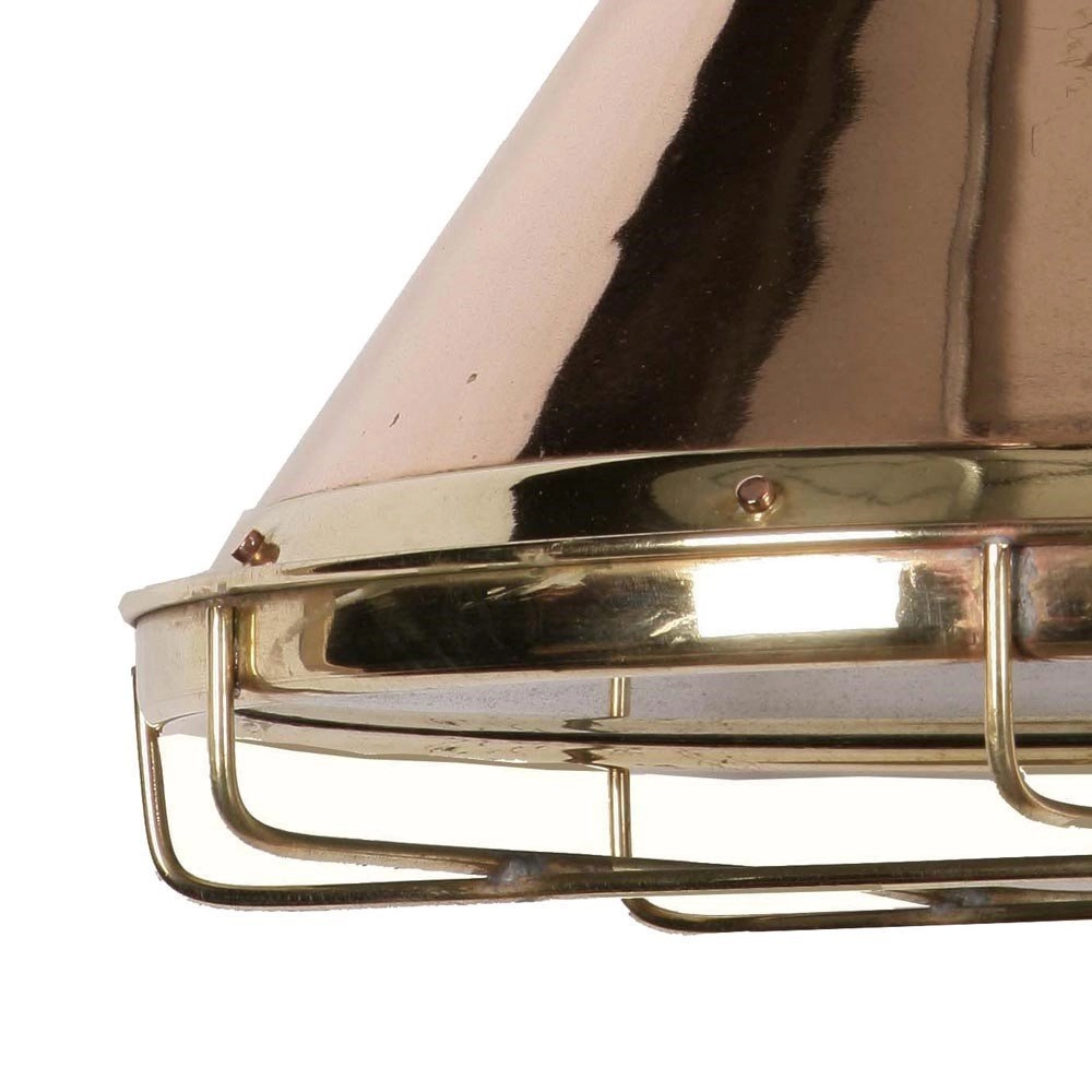 Industrial hanging lamp Freigther polished gold (pbul) Limehouse