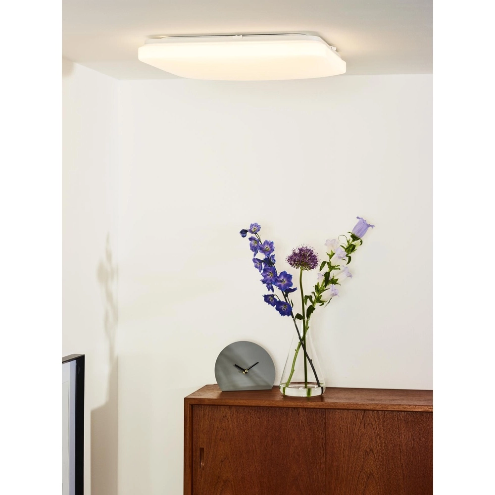 Square ceiling light Otis 43cm white