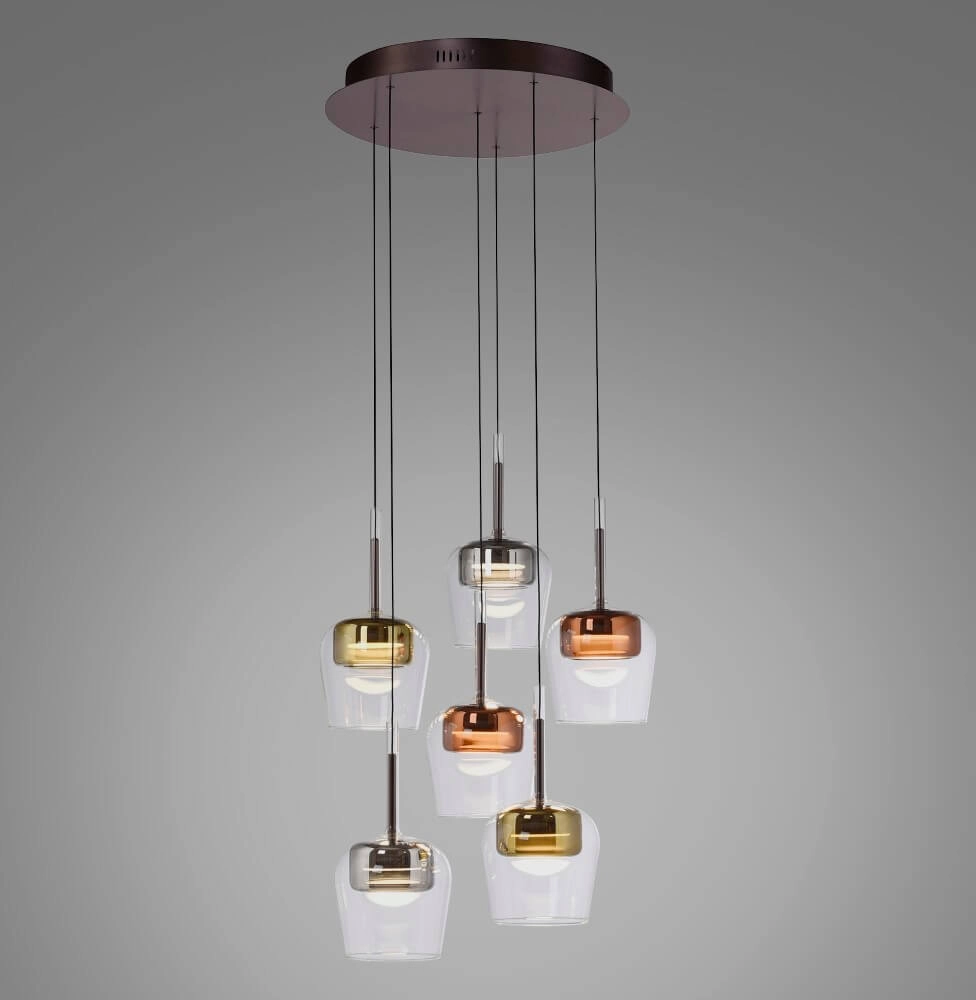 6-light pendant lamp Q-Kon Multiple colors Paul Neuhaus 4012248383872