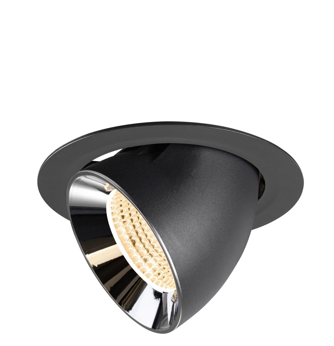 Recessed spotlight Numinos Gimble XL black/chrome 2700K - 55deg