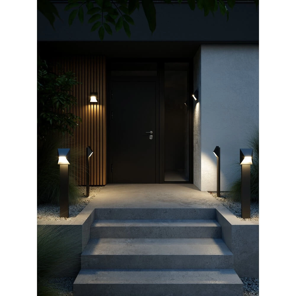 Modern path lighting Pontio black Nordlux 5704924010910