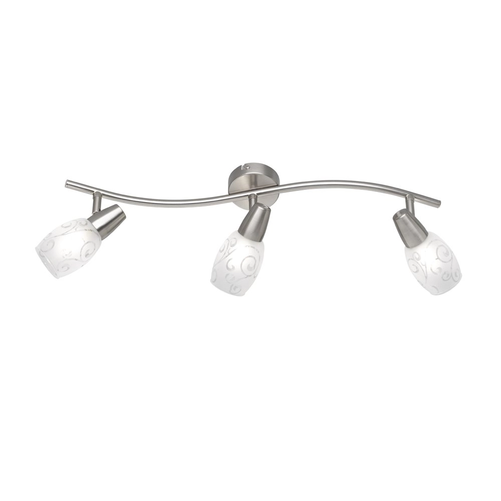 Ceiling light Colmar 3-light nickel matt