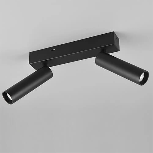 Slim ceiling spotlight Ambala 2x LED - Black Trio 4017807612639
