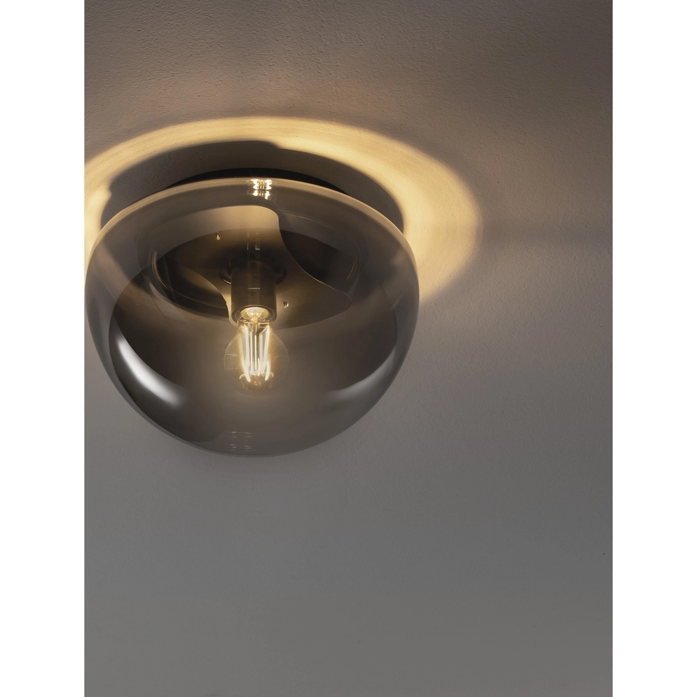 Ceiling lamp Ebony smoke glass Ø 31.5cm Lyora 5212017483546