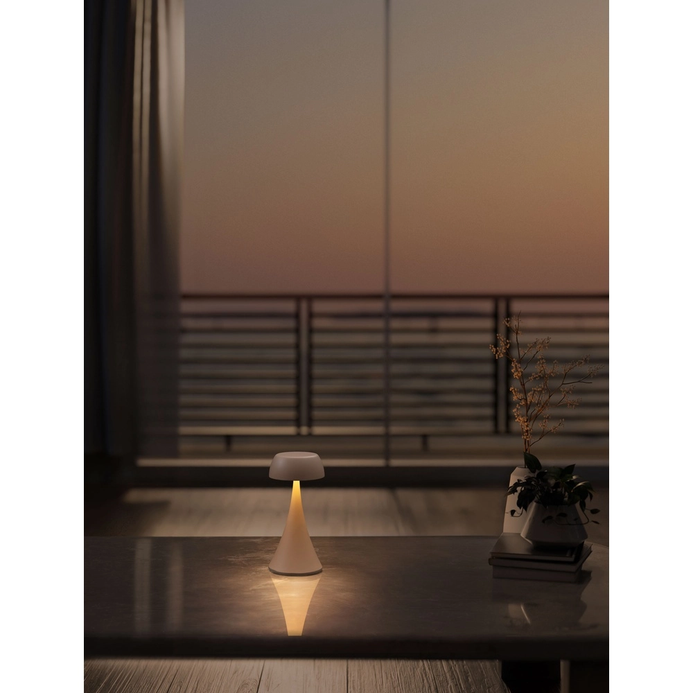 Table lamp Ycro sand brown rechargeable with USB Lyora 5212017477019