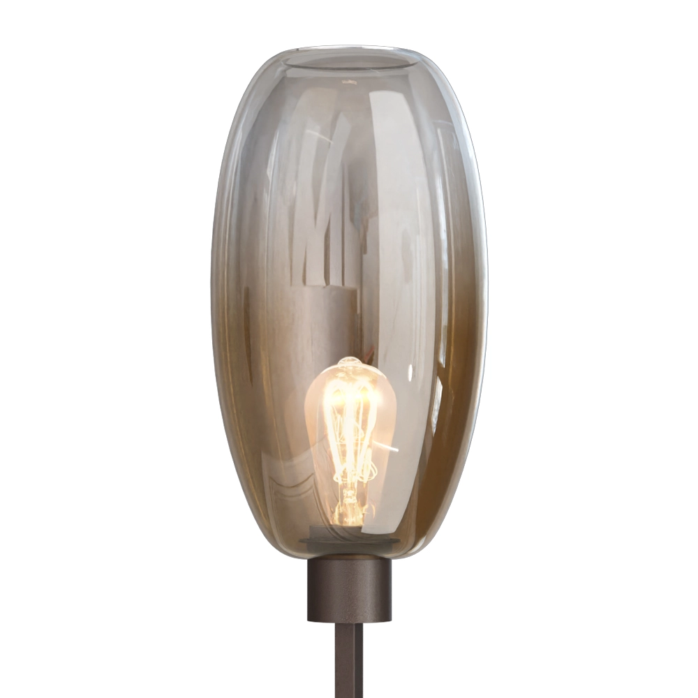 Glass floor lamp Olive 1x E27 - cocoa Masterlight 8718121393605