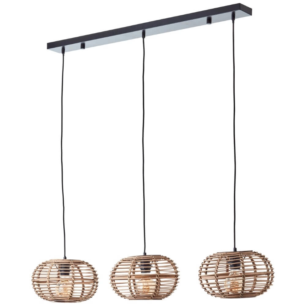 Rattan dining table hanging lamp Woodball Brilliant 4004353413797