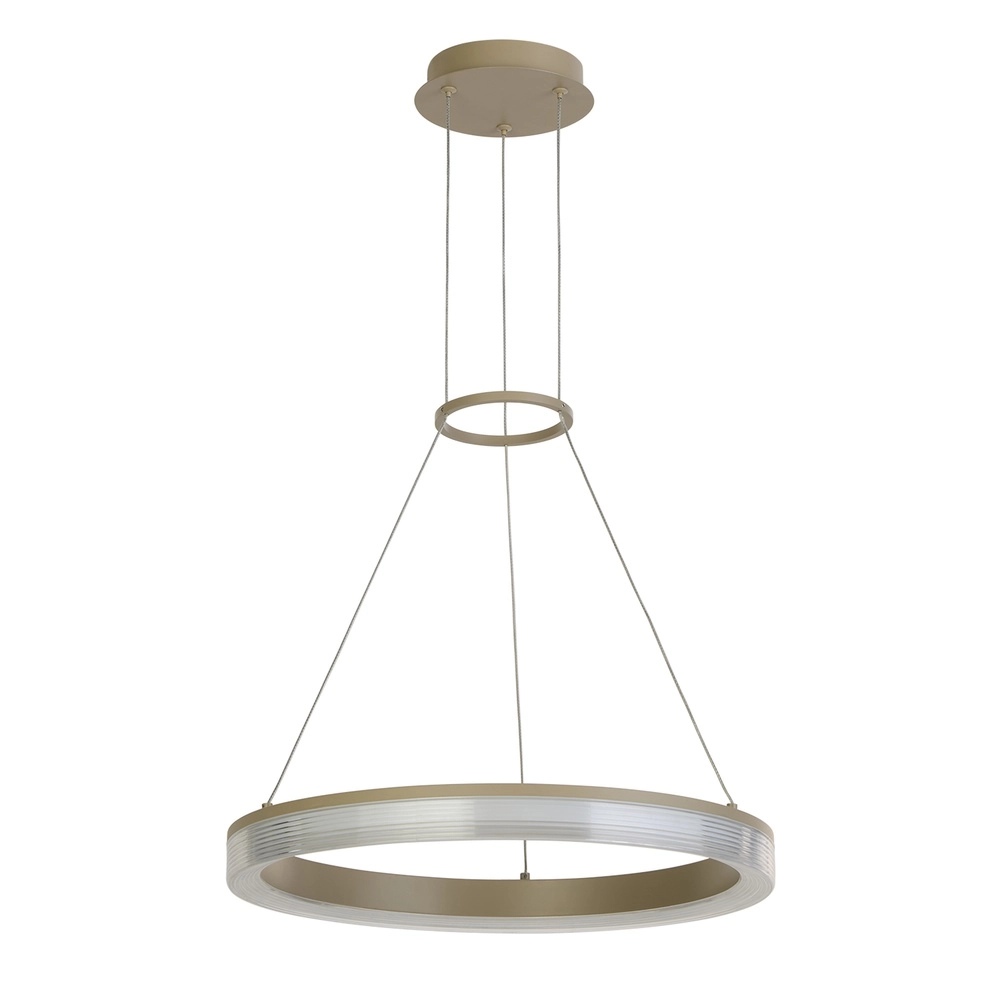 Design pendant lamp Lumen Rings sand brown Ø 45cm