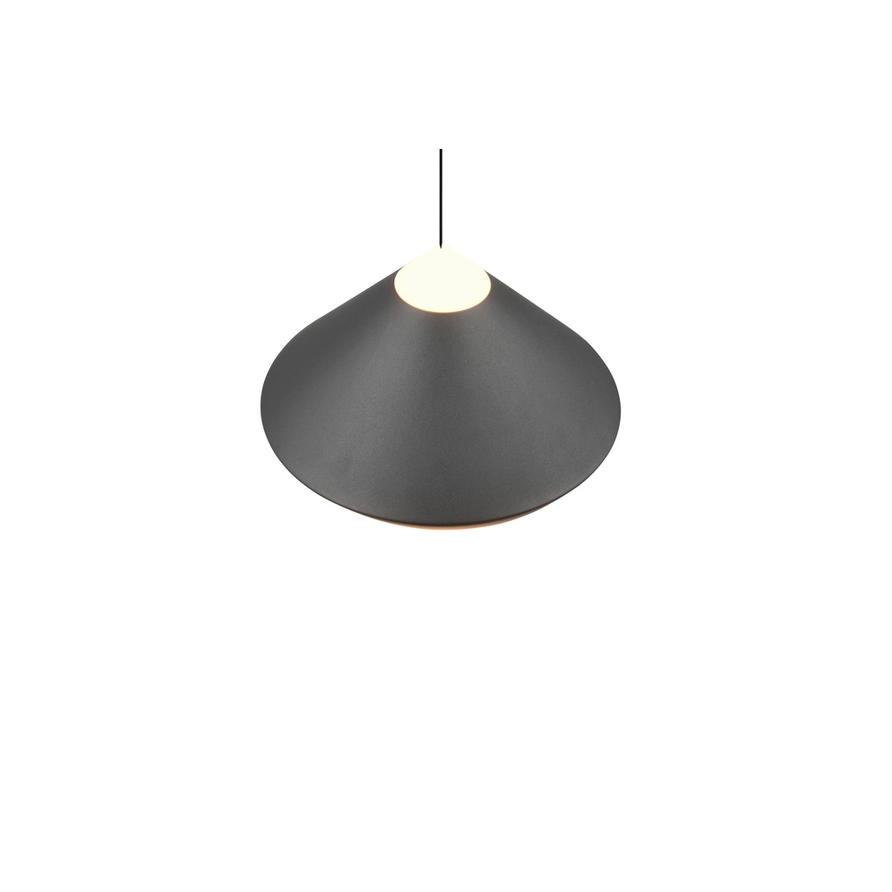 Modern pendant lamp Laguna Ø 30cm black Trio 4017807677508
