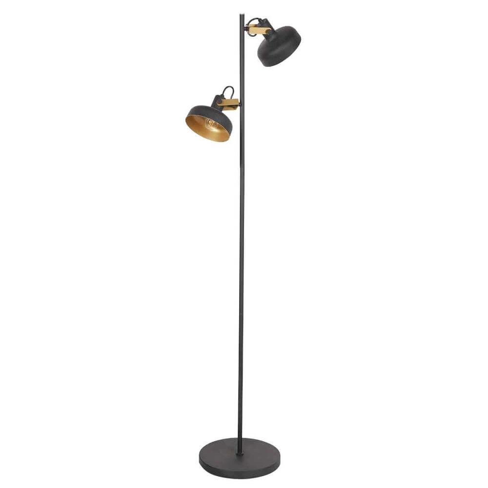 Floor lamp Prato black with gold Steinhauer 8712746176407