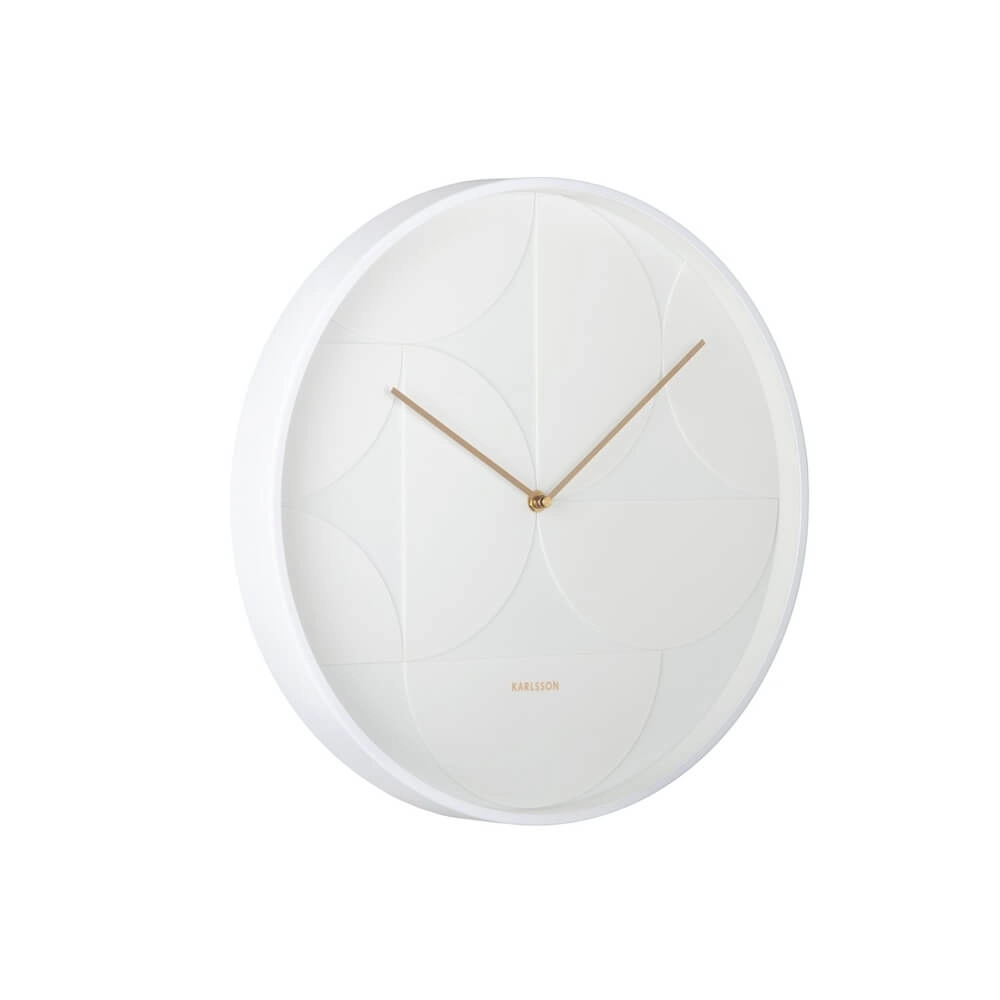 Wall Clock Echelon Circular white - Ø 40cm Karlsson 8714302727726