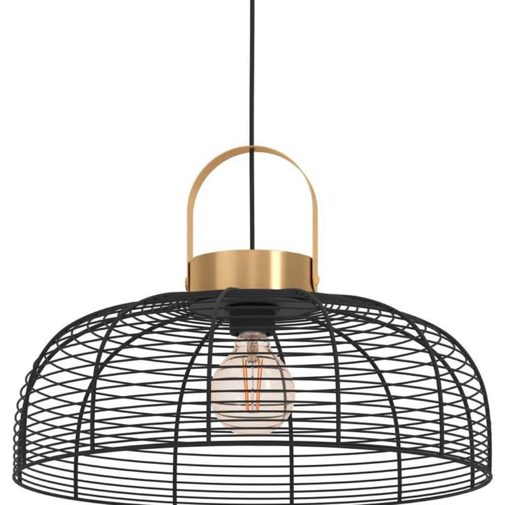 Wire lamp Roundham Ø 45cm - black with gold Eglo 9002759439644