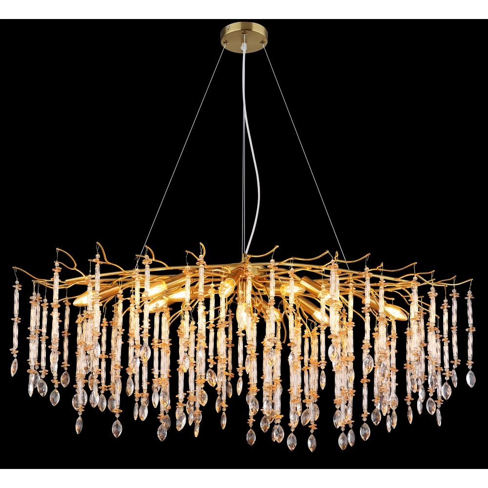 Pendant lamp Gloria 120cm gold Globo 9007371566990