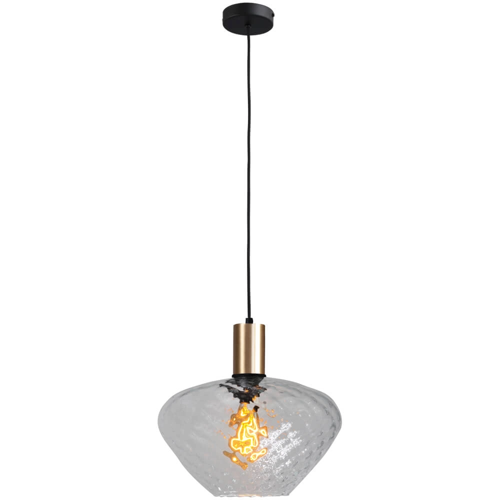Hanging lamp gold Porto with Blossom clear glass - Ø 30cm Masterlight 8718121269191