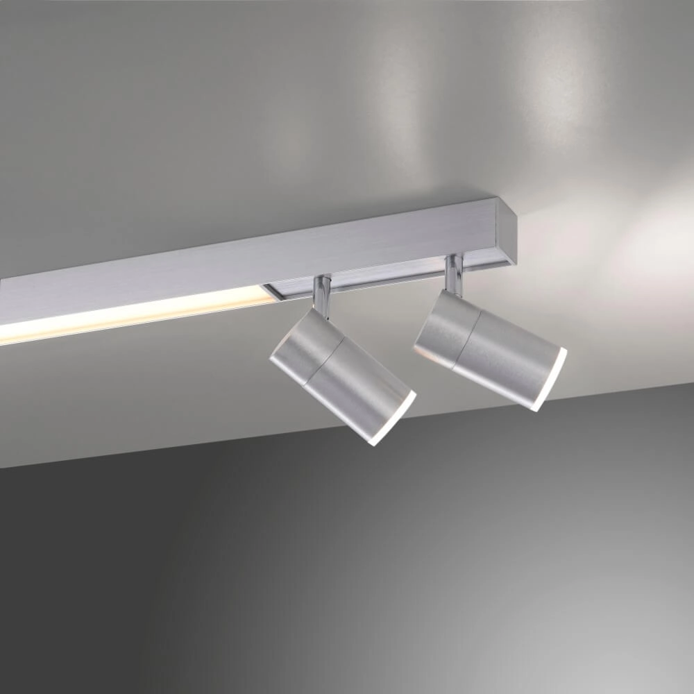 Sleek ceiling lamp Pure Lines Spot aluminum Paul Neuhaus 4012248366370
