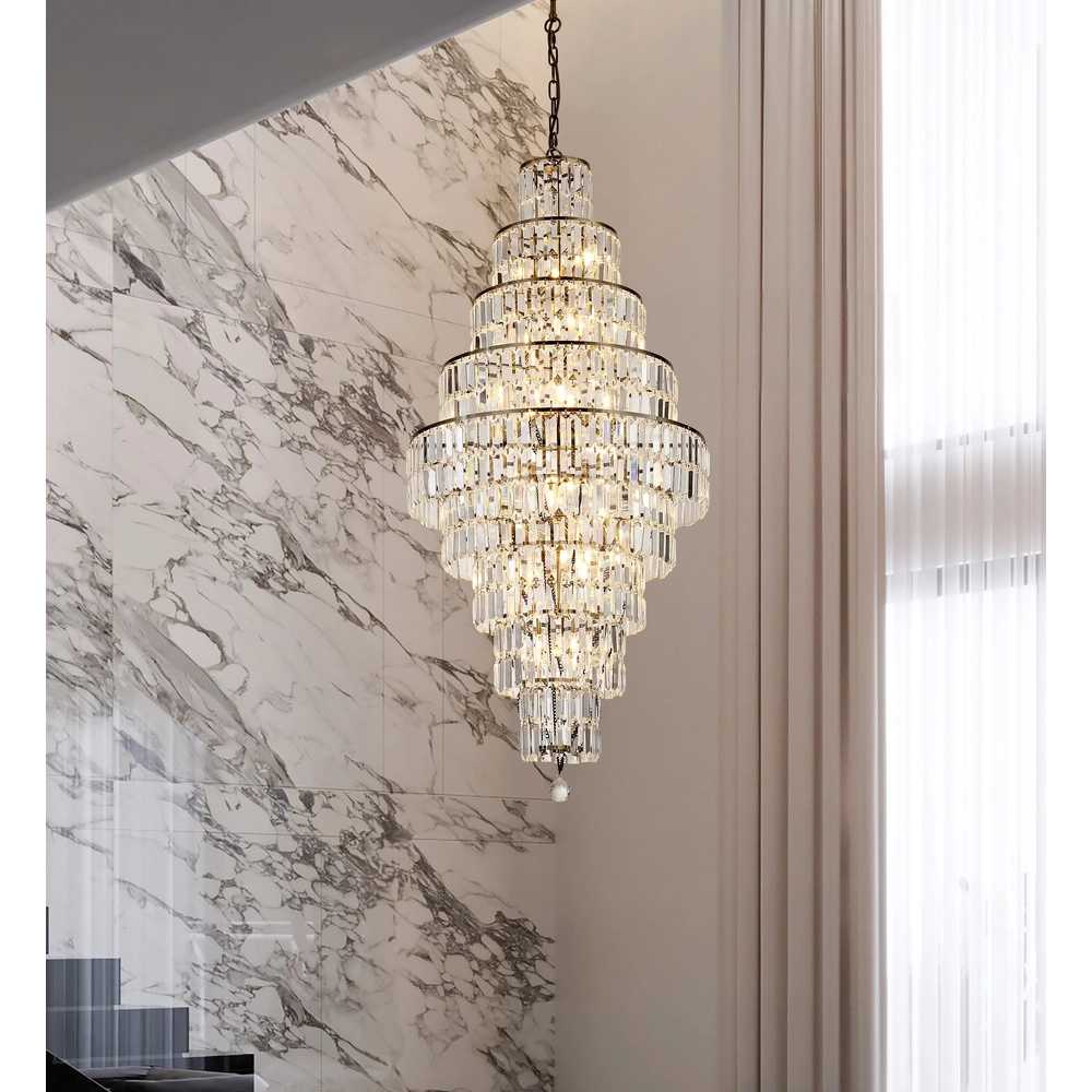 Chandelier Empire antique brass Ø 60cm Searchlight 5053423303826