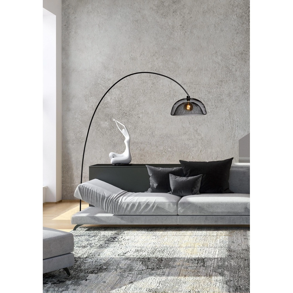 Mesh arc lamp Mesh Black Lucide 5411212302519