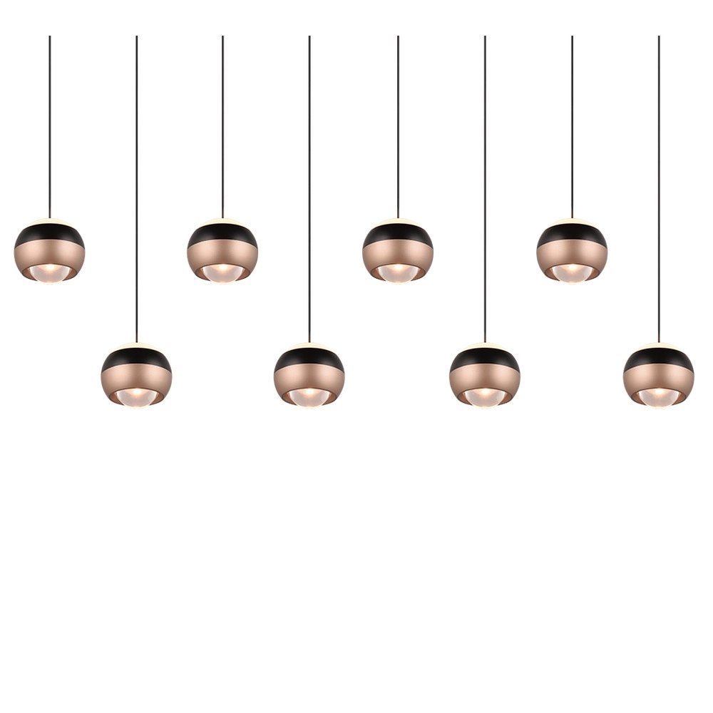 Design pendant lamp Orbit 8-light straight Trio 4017807578850
