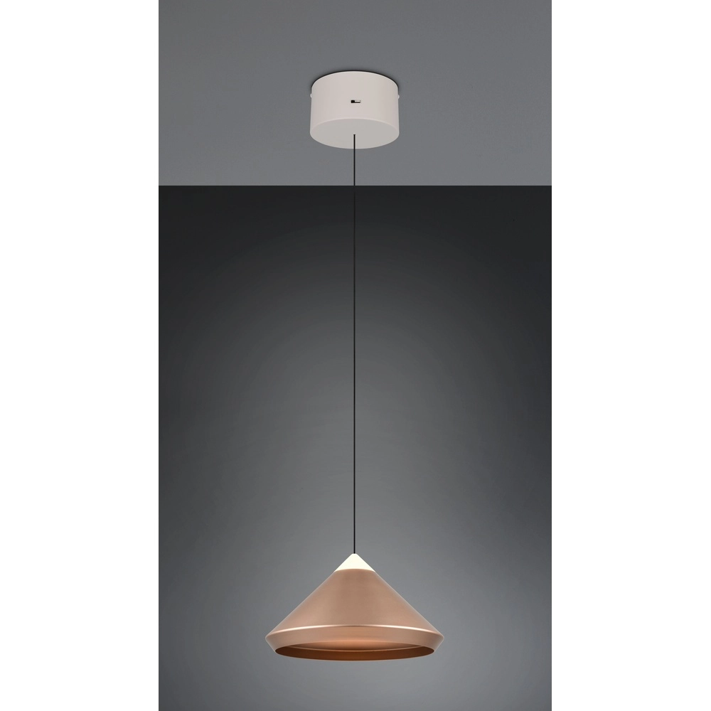 Modern pendant lamp Laguna Ø 30cm coffee brown