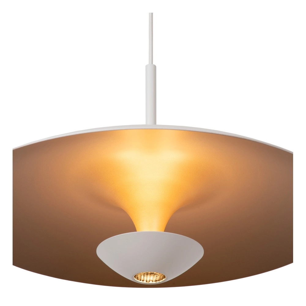 Design pendant lamp Kenneth white Ø 40cm Premium by Lucide 5411212410474