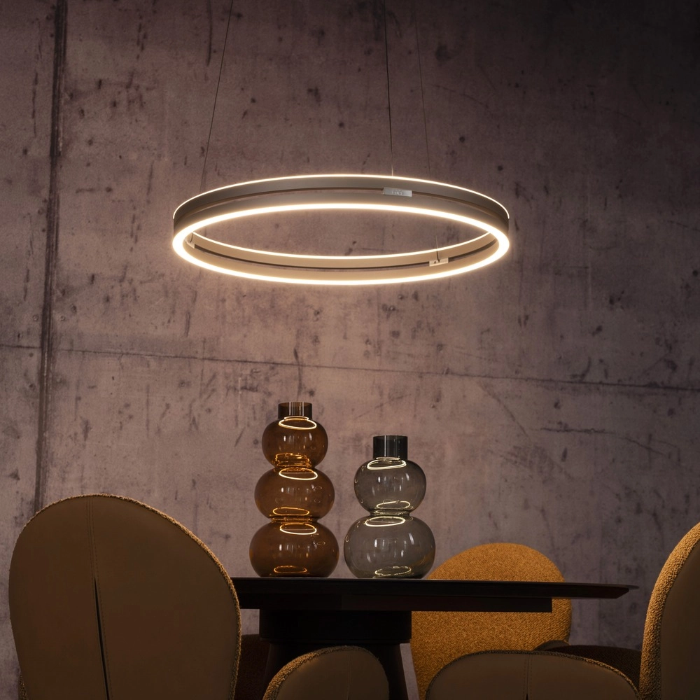 Office pendant lamp Pure E-Loop bronce - Ø 70cm Paul Neuhaus 4012248398364