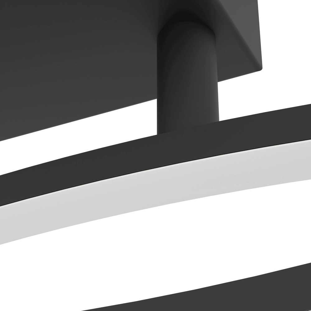 Chic led ceiling lamp Grisolia 84cm - black Eglo 9008606316151