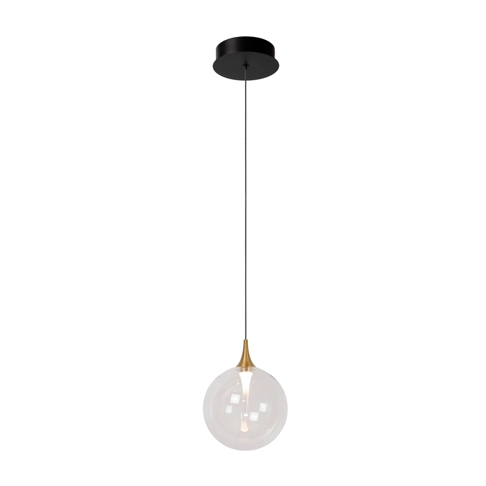 Design LED pendant light Gisela clear - 1x Ø 16cm