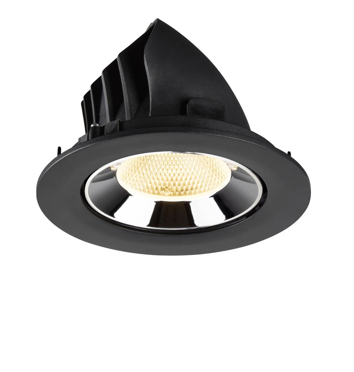 Recessed spotlight Numinos Gimble L black/chrome 3000K - 20deg SLV 4024163310314