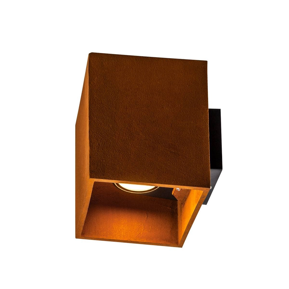 Up & down lighter Rusty Square 18cm rust brown SLV 4024163248006
